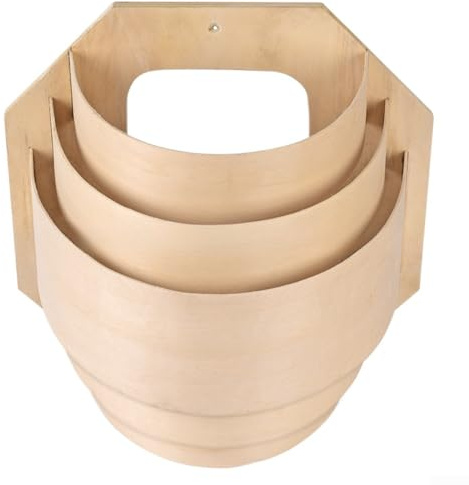 Paralume in legno resistente al calore, accessorio per illuminazione con elegante design minimalista per rilassarsi spa room o sauna domestica, copertura in legno