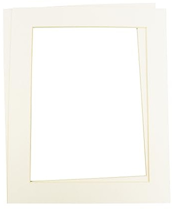 Bilderrahmen, Antik-Weiß, Schattenfugenrahmen, 2 Stück, 8x10'' fits 6x8