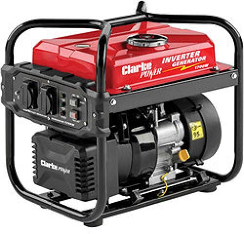 Clarke IG1700F 1.7kVA Petrol Inverter Generator – Frame-Mounted, 10L Tank, Economy Control, 230V Output