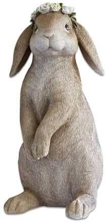 Loberon Hase Sweety, braun | Figur Ostern - Tierfigur Aus Polyresin - Handbemalt Mit Liebevollen Details - 30,5 cm
