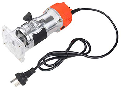 MisFox Fresatrice Legno, 220V 30000 RPM Elettrofresatrice Fresatrice Fresa con Strato Laterale Trasparente per Lavorazione del Legno Rifinitura Scanalatura Intaglio