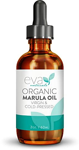Eva Naturals 100% Pure Marula Oil – Cold Pressed Facial & Body Oil, Lightweight Dry Moisturizer for Skin, Hair, Face Care, Anti-Aging & Gua Sha Massage Serum – 60ml