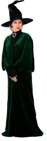 Funidelia Disfraz Oficial de Profesora McGonagall Harry Potter para Mujer con vestido, túnica y sombrero, Traje de Hogwarts para Adulto, Disfraces de Carnaval, Halloween y Fiestas – Talla S - M
