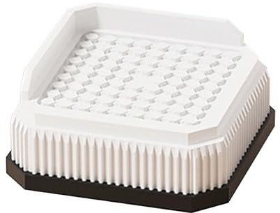 Anti-Vibrations-Waschmaschinenunterstützung Schwingungsdämpfer Unterlage Vibrationsdämpfer Gummi Füße Anti-Walk-Fußpolster fürTrockner, Kühlschrank, Sofa, Tables, 4er Set (weiß,7.6x7.6x2.6cm)