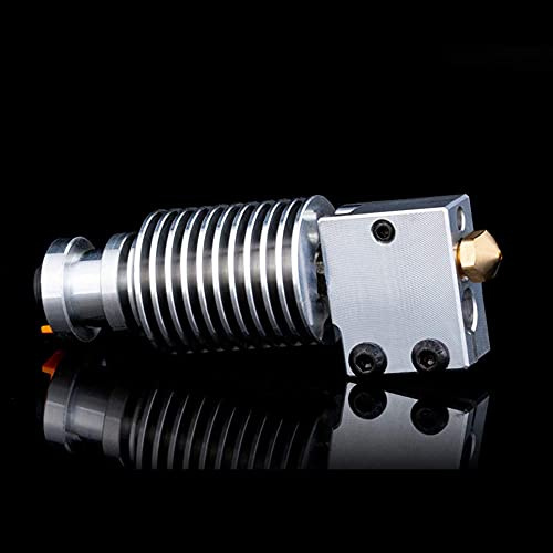 Super Print V6 Volcano Hotend All Metal,Titanium Alloy Heat Break Nozzle 1.75/0.4mm for PT100 Prusa I3 MK3 MK3S MK2/ I3 Mega/S/X Series 3D Printer. (Brass Nozzle Kit)