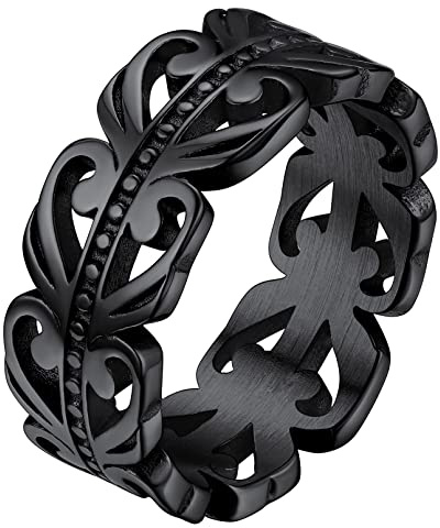 FaithHeart Keltischer Knot Ring für Damen Mädchen Personalisierter Fingerring Verlorbungsring Ehering Schmuck für Paar Pärchen