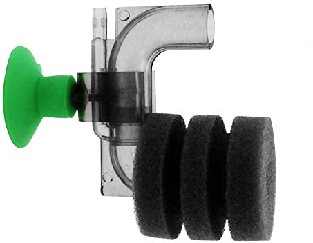 DONGKER Mini Aquarium Single Sponge Filtern, Mini Aquarium Einzelschwammfilter, Leiser Aquariumfilter für kleine Aquarien 0,5–5 Gallonen, festes Süßwasser, Salzwasser