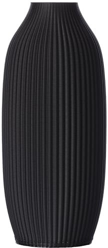 Blumenvase/Dekovase Stella S 16 cm Schwarz für Schnitt-/ Trockenblumen | nachhaltig | wasserdicht | Pampasgras