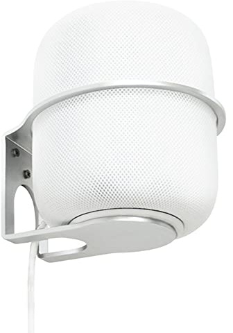 Väggfäste för Apple HomePod högtalarhållare aluminiumlegering hängare konsol platsbesparande stativ för HomePod (silver)