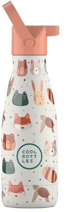 Botella Térmica Infantil - 260 ml - Pet Lover - Botella de Agua de Acero Inoxidable - Bebidas Fías 36 Horas y Calientes 18 Horas - Acabado con Pintura en Relieve - Sin BPA - Cool Bottles
