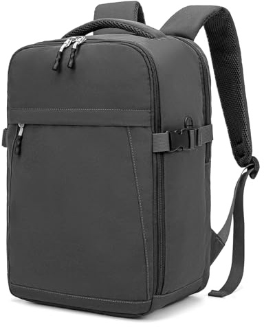Xkdoai Zaino 40x30x20 per Ryanair Bagaglio a Mano 40x30x20 Zaino da Viaggio Aereo Bagaglio a Mano Borse da Cabina Zaini per PC Portatili 14 Pollici con Borsa per Bottiglie