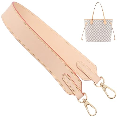 Jiesinlov Vachetta läder ersättningsremmar handväska axelrem för Gracefull eller Nervrful tote-handväskor, width1.5in&Length:25.6in, Klassisk