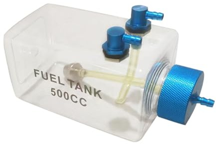 Oshhni Tanque de Combustible RC, Tanque de Combustible Transparente, Botella de Combustible, Botella de Aceite para avión, Modelo de avión RC, Piezas de, 500CC