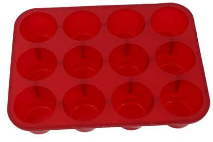 Hoement Non-Stick Silicone Muffin Cupcake Baking Pan Cups Flexible Easy to Demold