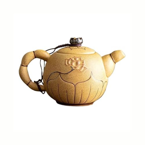 Salt and Pepper Shakers Chinese Retro Hand-painted Gold-painted Black Pottery Teapot Household Filter Single Pot Tea Brewer Kung Fu Tea Set Pepper Grinder(B)