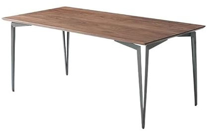 ABBNIA Computertisch Schwarzer Nussbaum Esstisch Massivholz Bürotisch Computertisch Schreibtisch Arbeitstisch Moderner minimalistischer Home-Studiertisch Bürotisch Ste