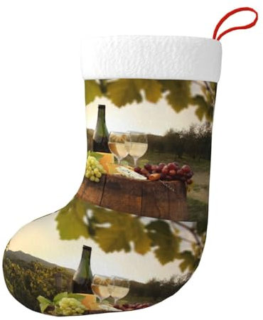 Hgbbdyyjj Weihnachtsstrümpfe, Weihnachtsstrümpfe, für Herren und Damen, personalisierbar, weiches Polyester, dekorative Socken, Schwarz , Einheitsgröße