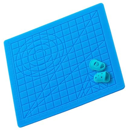 DIYEAH Zeichenmatte 3d-vorlage Mini- -bausatz Diy- -kit 3d-druckstift Schreibtischmatte Lackmatte Malmatte Bastelmatte Für Den Tisch Handwerksmatte Blue Kieselgel