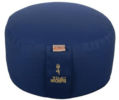 Ersatzbezug für Yogakissen – Rundkissen mit Kordelzug, Ø30 cm x 15 cm, 1 Stück, Außenbezug für Yoga & Meditationskissen (Pflaum)