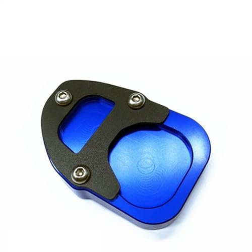 NIRTUIPLM Seitenständer CNC Motorradständer Aluminium rutschfeste Unterlage Fußauflage Für B&M&W R Nine T Latte 17-18(Blue)