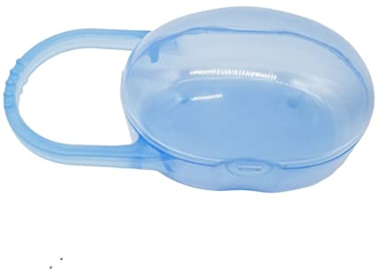 ERINGOGO 5 Stück Schnuller Aufbewahrungsbox Schnullerhalter Etui aus Freiem Pp mit Trageschlaufe Schutzbox für Babys Unterwegs und Zuhause Zufällige Farbe
