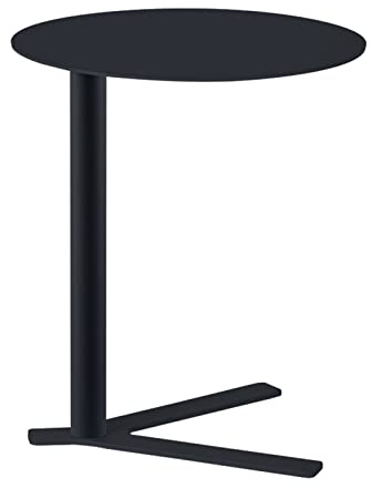 Small Round Bar Table, Modern Round Pub Table, Height Metal Bar Table for Indoor and Outdoor, Laptop Snack Coffee Tables, Rus Board
