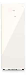 VOK Frigorífico de Una Puerta de Kimchi 121L | Frigorífico Compacto Beige Glass | Rango –20 °C a +12 °C, Precisión 0,1 °C, No-Frost, 4 Funciones, Clase Energética E
