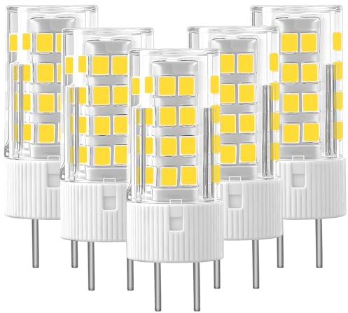 Mevden 5er Pack GY6.35 LED 230V Warmweiß 3000K, G6.35 Stiftsockelbirne für Unterbauleuchten & Spiegelschränke, 360° Licht – NUR für 230V! NICHT für 12V/24V