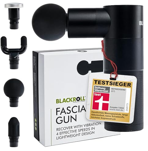 BLACKROLL Recovery Bundle – FASCIA GUN mit HEAT HEAD Wärmeaufsatz & SOFT PEAKS für Muskelentspannung und Triggerpunktmassage
