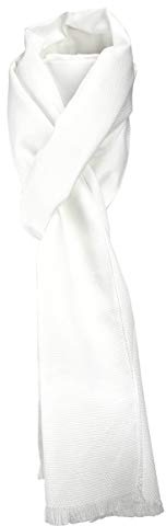 TigerTie Unisex Schal Pique in uni gemustert - Größe 180 x 28 cm