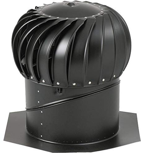 2 X 14 inch(s) Black Aluminum Turbine Vent