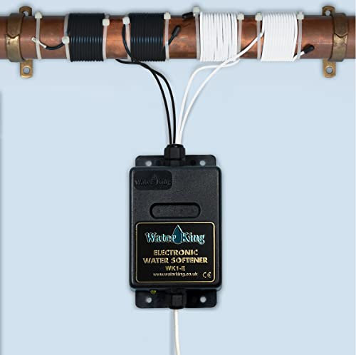 Water-King Electronic Water Softener & Descaler - Suitable For Electric Water Heaters Up to 42mm Pipe