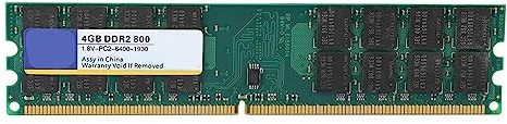 Xiede DDR2 4GB 800MHz Módulo de Memoria RAM PC2 6400 240Pin para Computadora de Escritorio 1.8V