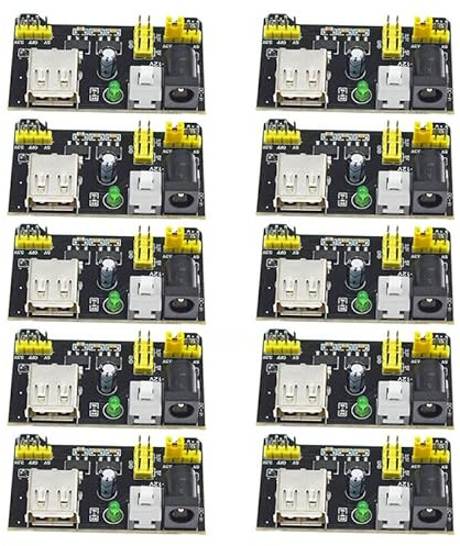 10 x 3.3V 5V Breadboard Solderless Power Supply Module