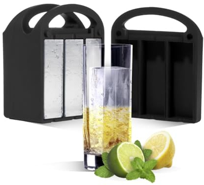 LEMONSODA Collins Ice Cubic Mold Maker, 100% Clear Ice Tray, 6 Spears