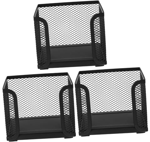 VILLFUL 3stücke Teiliges Notizpapier Halter Aus Metallgitter Organizer Für Schreibtisch Vielseitig Einsetzbar Als Zettelhalter Und Stiftehalter Für Büro Und Zuhause