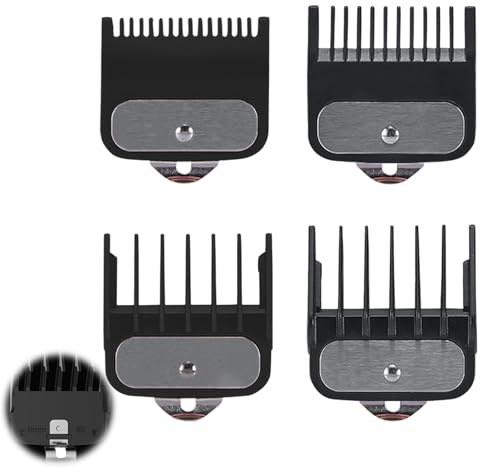 4 Stück Trimmer Aufsätze für Wahl,Aufschiebekämme für Schermaschine,Magic Clip Trimmer Rasierer, Limit Kämme Führungskamm Trimmer Aufsätze Set,Ideal für den Heim und Profi Einsatz