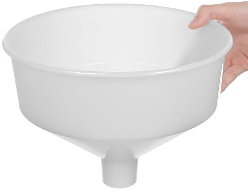 Large Plastic Multi Purpose Funnel for Oil and Bottles Spill Prevention | Food Grade, Simple Generous Style, Wide Application, Single Piece, Kitchen and Home Use