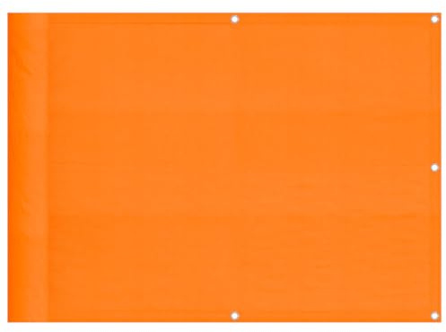 vidaXL Balkon-Sichtschutz Orange 75x800 cm 100% Polyester-Oxford