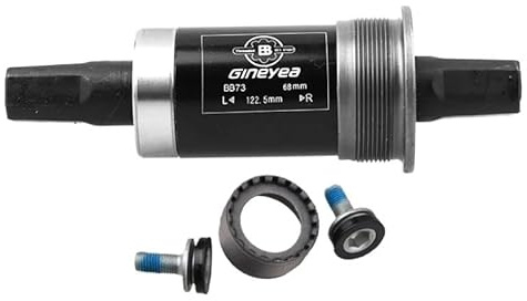 YATINGZHANG Movimento Centrale Perno Quadro Movimento Centrale Tipo Quadrato for Mountain Bike, Cuscinetto da 68 mm, Parti for Bicicletta(BB73-122.5mm)