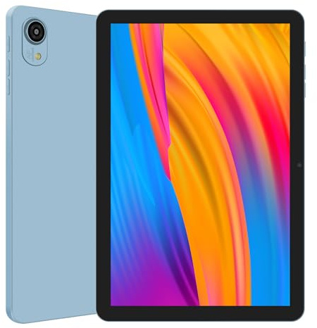 Haehne Tablet 10 Pulgadas Android, 2GB RAM+32GB ROM (1TB TF), 5100mAh, Tableta para Niños Altavoces Duales, Bluetooth, WiFi, GPS,Azul