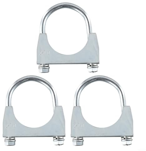 U Bolt Clamps for Exhaust Pipe, Muffler Inlet & Outlet, Round Tube 31-40mm, Saddle Type Anti- Pipe Fasteners, No Welding Requ(1.57IN(40MM))