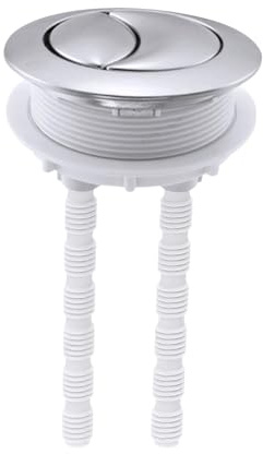 Baoblaze Botón Pulsador de Doble Descarga para Inodoro, Botón Reemplazo de Tanque de Agua para Baño, Compatible con Orificio de Cerámica de 50 mm, de 58 mm, Accesorio de Inodoro para Baño Aseo