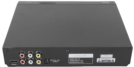 Lazmin112 Lettore DVD HD Multimedia 1080P Upscaling Lettore DVD per Tutte le Regioni per TV con Cavi USB Telecomando Supporto NTSC PAL (Spina europea)