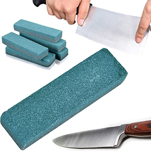 Retoo Piedra de Afilar Gradaciones 400 /1000 Corindón Profesional para Afilar Cuchillos de Cocina Tijeras Cinceles Afilador de Doble Cara 200 x 50 x 20 mm Verde