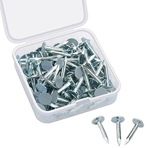 Drado Chiodi per Coperture Zincati, 80 pezzi, in Feltro, per Capannoni in Legno, Dimensioni Grandi 20 mm