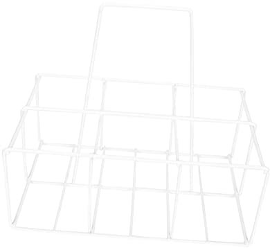 Cabilock Portabotellas Portátil para Botellas De Cerveza y Leche Cesta De Almacenamiento De Cocina Blanco Soporte para Botellas De Cocina
