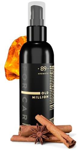 Spray désodorisant voiture 100 ml – Parfum de musc, de cannelle et d'ambre, anti-odeurs puissant, neutraliseur de mauvaises odeurs, anti-tabac, purificateur d’air intérieur longue durée