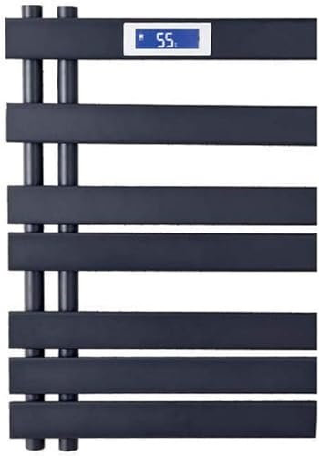 Scalda asciugamani Scaldasalviette elettrico riscaldato Radiatore da bagno, portasciugamani termostatico in fibra di carbonio, portaoggetti + scaldasalviette da bagno antibatterico + deumidificante (