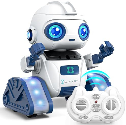 Ophy Robot Bambini, Funzione di Proiezione Innovativa, Robot Telecomandato con Controllo Gestuale, Occhi a LED, Musica, Robots Halloween Giocattoli per bambini e bambine di 3 4 5 6 7 8 9 10 11 12 anni
